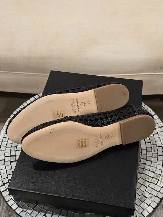 Brand New Staud Nell Crochet Ballerina Hand Woven Black Shoes. Size 7.5 - Picture 4 of 4